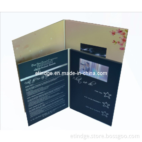 5 Inch Video Greeting Card with TFT LCD Color Screen/Video Greeting Card